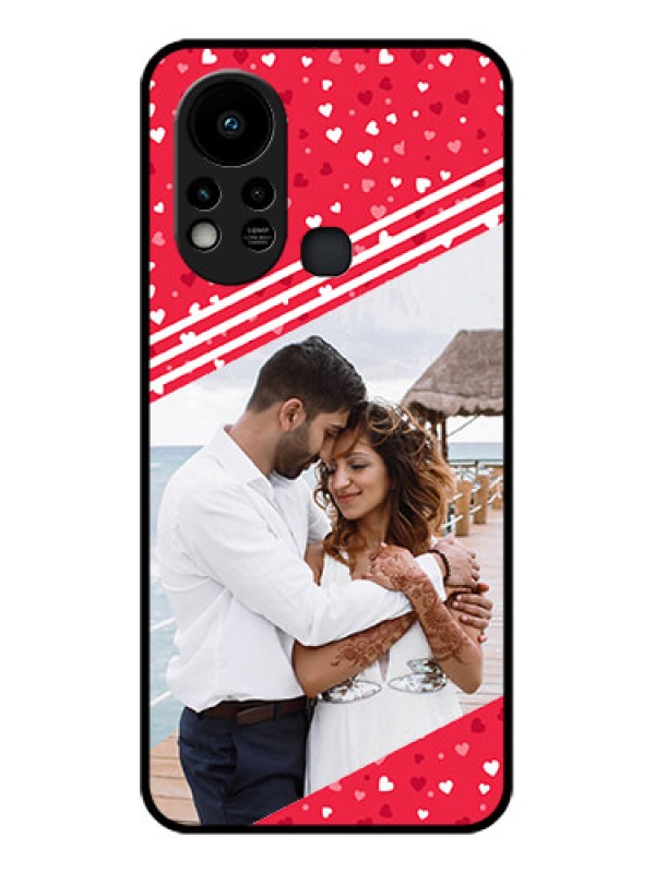 Custom Infinix Hot 11s Custom Glass Mobile Case - Valentines Gift Design