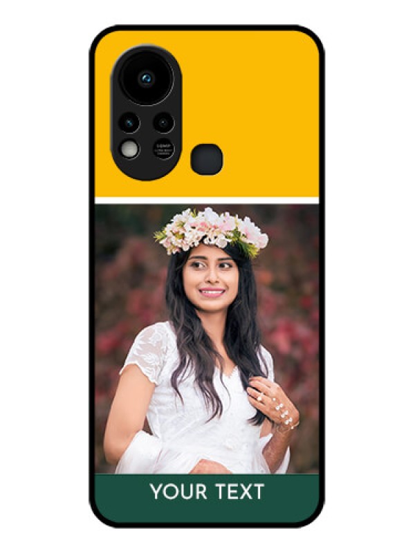 Custom Infinix Hot 11s Photo Printing on Glass Case - Love You Design