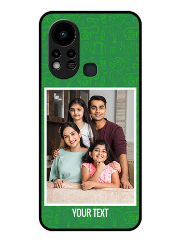 Custom Infinix Hot 11s Personalized Glass Phone Case - Picture Upload Design