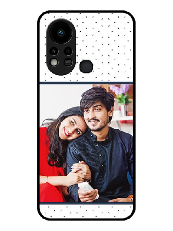 Custom Infinix Hot 11s Personalized Glass Phone Case - Premium Dot Design