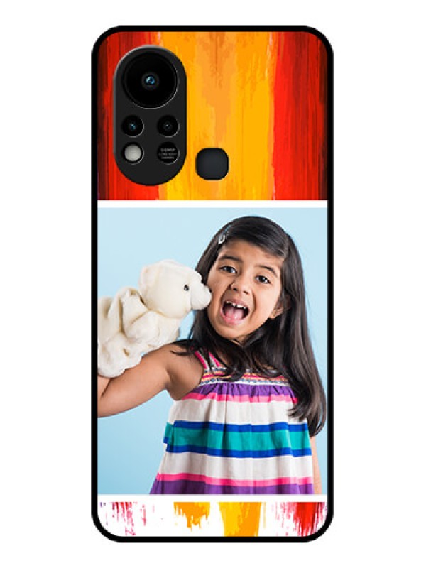 Custom Infinix Hot 11s Personalized Glass Phone Case - Multi Color Design