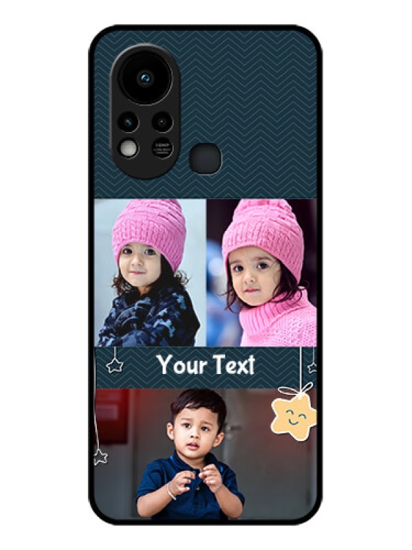 Custom Infinix Hot 11s Custom Glass Mobile Case - Hanging Stars Design