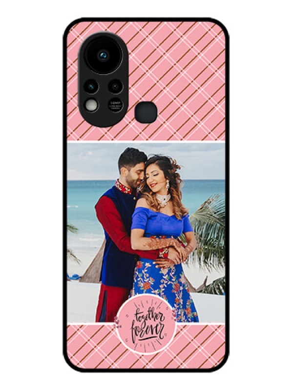 Custom Infinix Hot 11s Personalized Glass Phone Case - Together Forever Design
