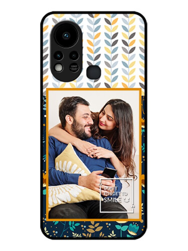 Custom Infinix Hot 11s Custom Glass Mobile Case - Pattern Design