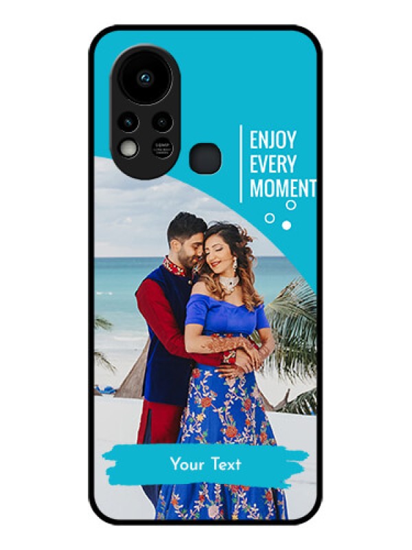 Custom Infinix Hot 11s Custom Glass Mobile Case - Happy Moment Design