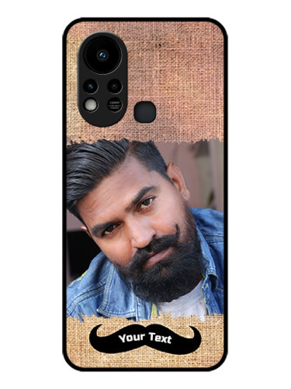 Custom Infinix Hot 11s Personalized Glass Phone Case - with Texture Design