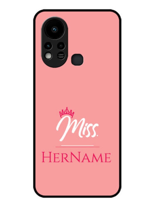 Custom Infinix Hot 11s Custom Glass Phone Case Mrs with Name