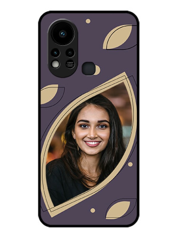 Custom Infinix Hot 11s Custom Glass Mobile Case - Falling Leaf Design