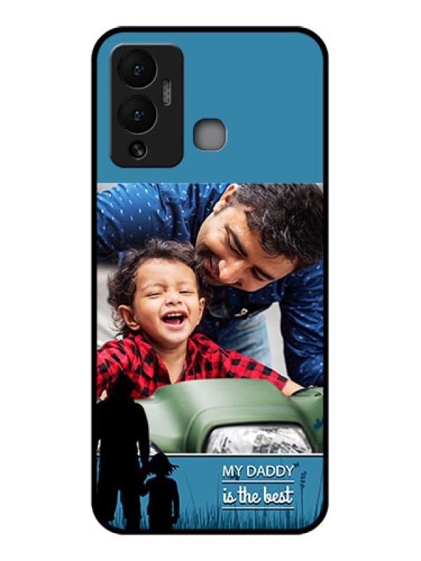 Custom Infinix Hot 12 Play Custom Glass Mobile Case - Best dad design