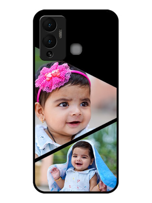 Custom Infinix Hot 12 Play Custom Glass Phone Case - Semi Cut Design