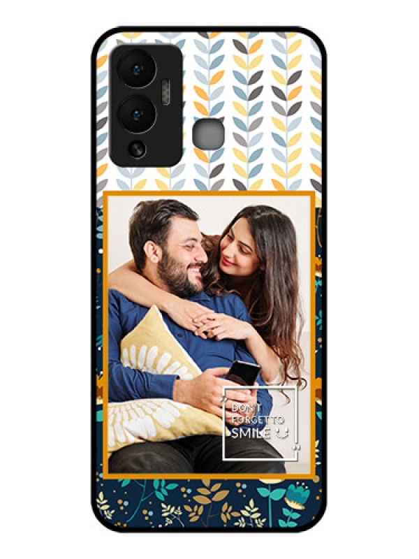Custom Infinix Hot 12 Play Custom Glass Mobile Case - Pattern Design