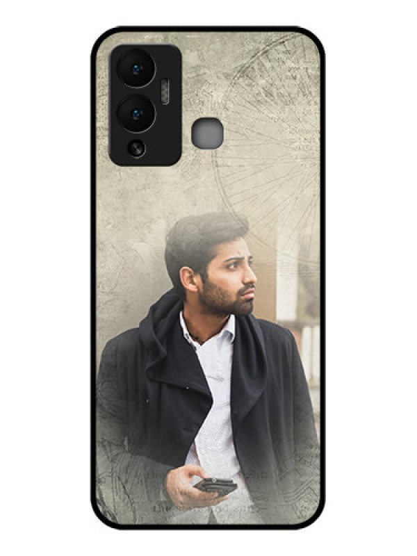 Custom Infinix Hot 12 Play Custom Glass Phone Case - with vintage design