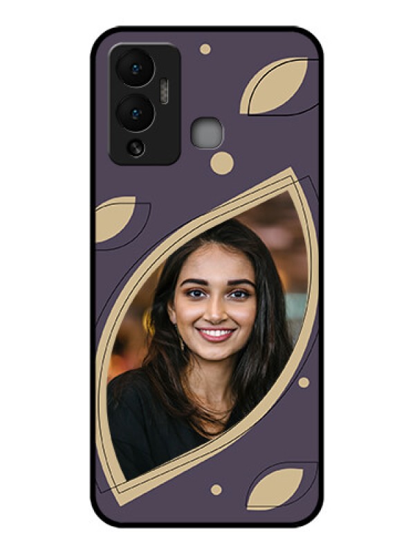 Custom Infinix Hot 12 Play Custom Glass Mobile Case - Falling Leaf Design