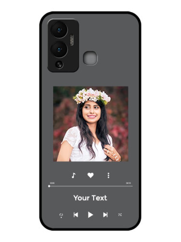 Custom Infinix Hot 12 Play Custom Glass Mobile Case - Play The Music Design