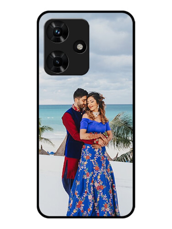 Custom Infinix Hot 30i Photo Printing on Glass Case - Upload Full Picture Design