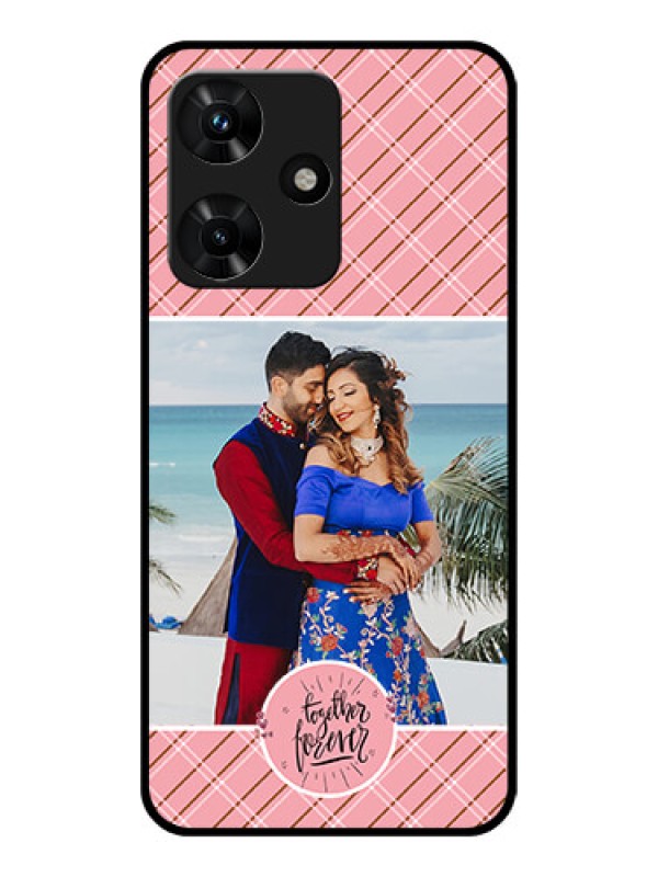 Custom Infinix Hot 30i Personalized Glass Phone Case - Together Forever Design