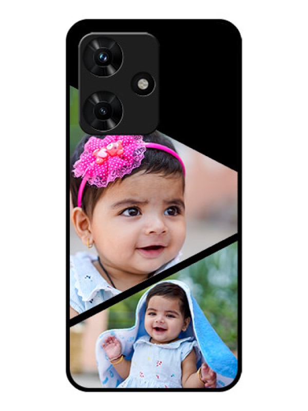 Custom Infinix Hot 30i Custom Glass Phone Case - Semi Cut Design
