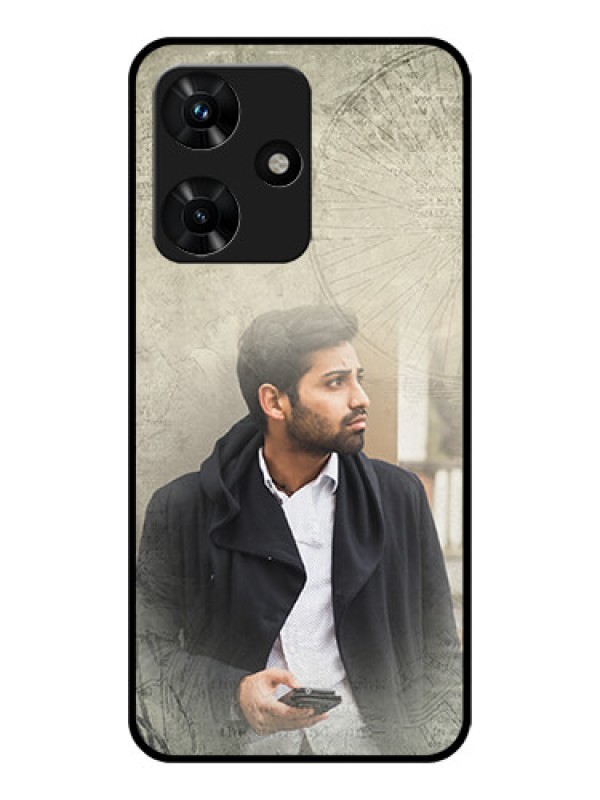 Custom Infinix Hot 30i Custom Glass Phone Case - with vintage design