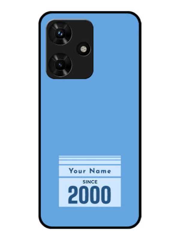 Custom Infinix Hot 30i Custom Glass Mobile Case - Custom Year of birth Design