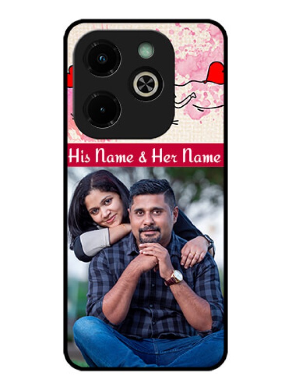 Custom Infinix Hot 40I Custom Glass Phone Case - You And Me Case Design