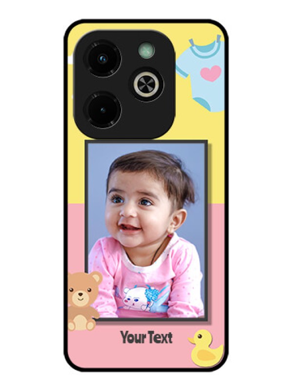 Custom Infinix Hot 40I Custom Glass Phone Case - Kids 2 Color Design
