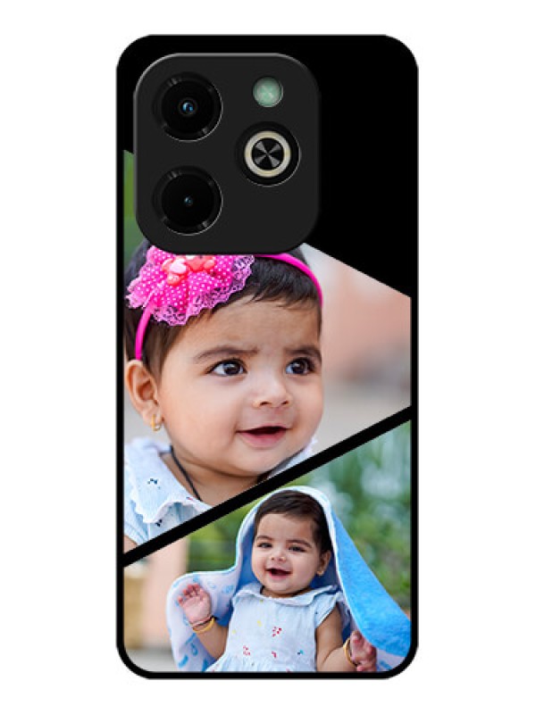 Custom Infinix Hot 40I Custom Glass Phone Case - Semi Cut Design