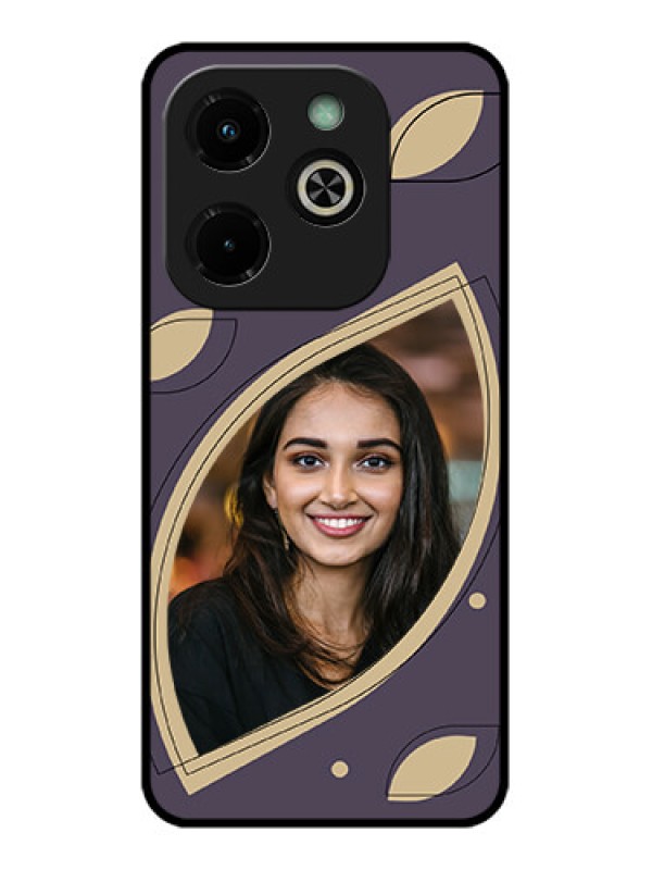 Custom Infinix Hot 40I Custom Glass Phone Case - Falling Leaf Design