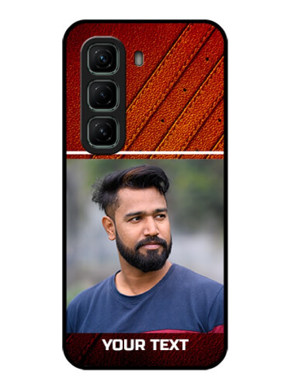 Custom Infinix Hot 50 5G Custom Glass Phone CaseLeather Phone Case Design