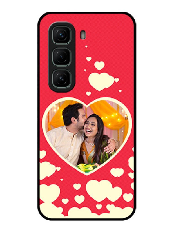 Custom Infinix Hot 50 5G Custom Glass Phone CaseLove Symbols Phone Cover Design