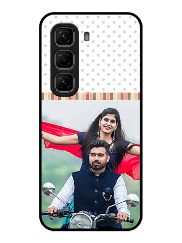 Custom Infinix Hot 50 5G Custom Glass Phone CaseCute Family Design