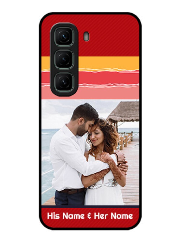 Custom Infinix Hot 50 5G Custom Glass Phone CaseColorful Case Design