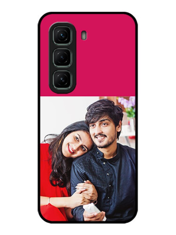 Custom Infinix Hot 50 5G Custom Glass Phone CaseAnniversary Cover Design
