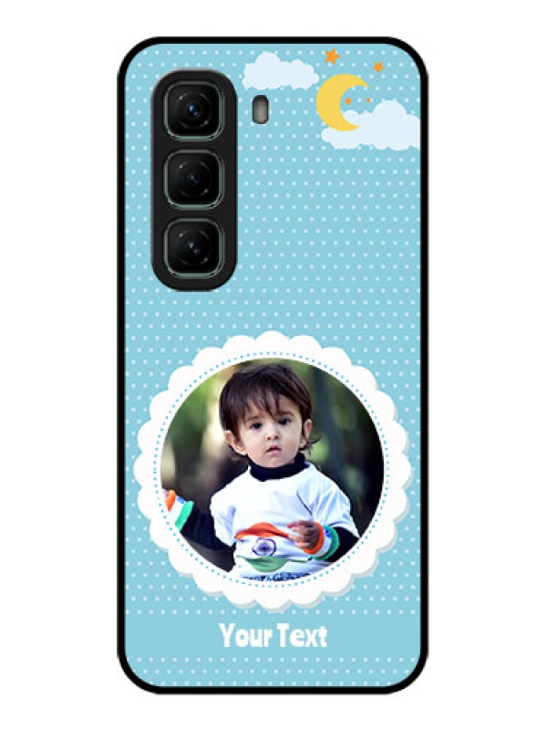 Custom Infinix Hot 50 5G Custom Glass Phone CaseViolet Pattern Design