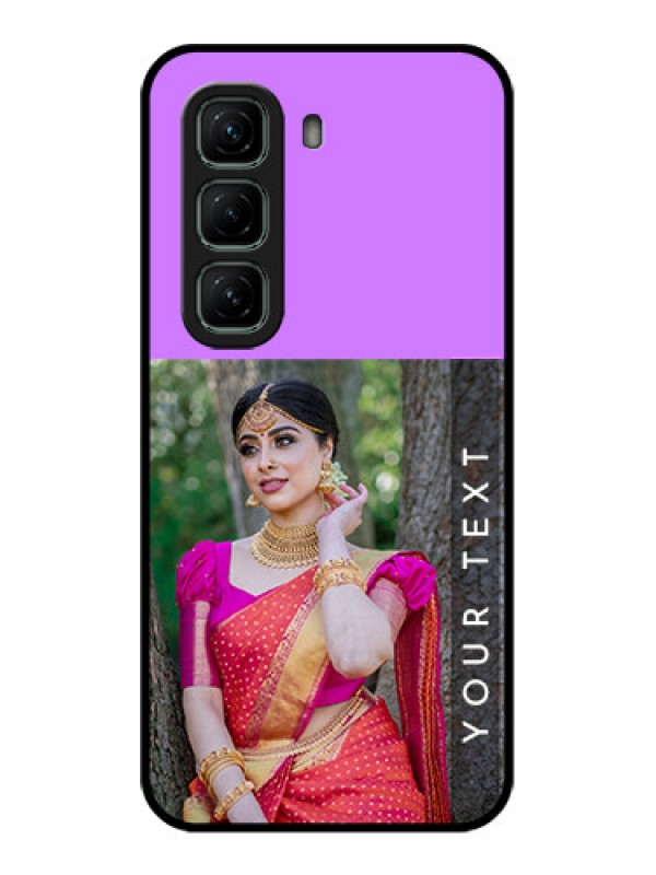 Custom Infinix Hot 50 5G Custom Glass Phone CaseBirthday Icons Design