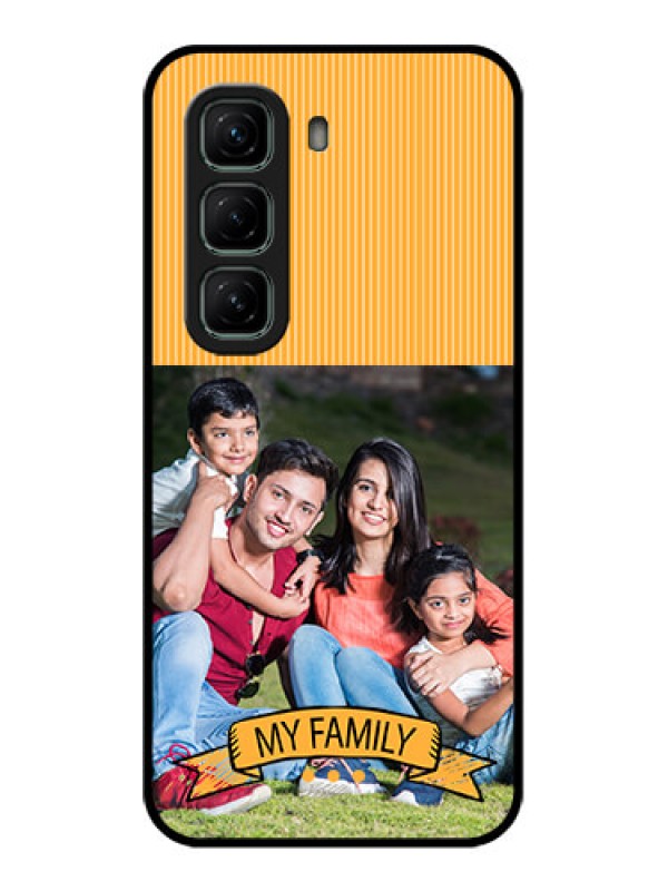 Custom Infinix Hot 50 5G Custom Glass Phone CaseMy Family Design