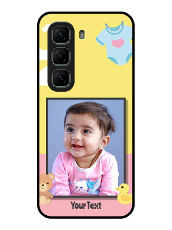 Custom Infinix Hot 50 5G Custom Glass Phone CaseKids 2 Color Design