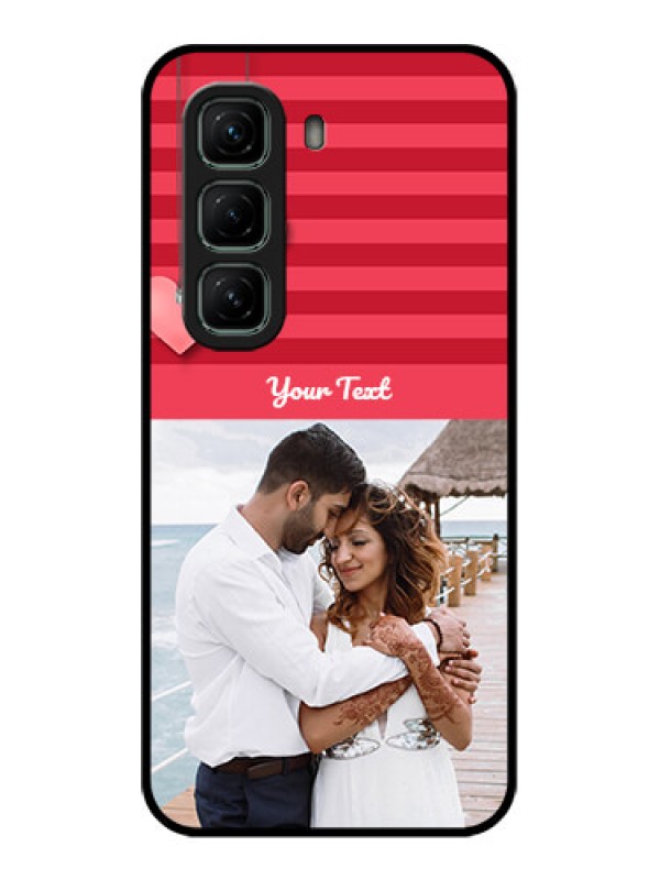 Custom Infinix Hot 50 5G Custom Glass Phone CaseValentines Day Design