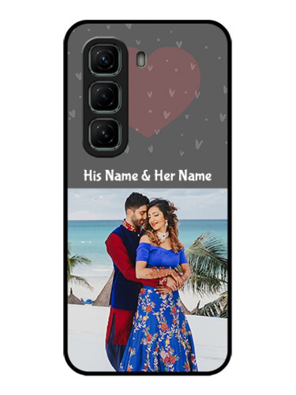 Custom Infinix Hot 50 5G Custom Glass Phone CaseBuy Love Design With Photo Online
