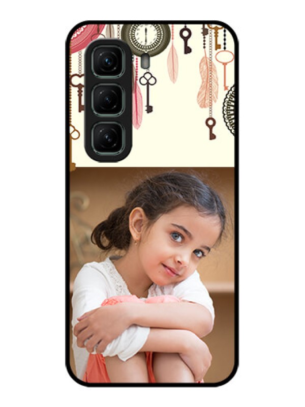 Custom Infinix Hot 50 5G Custom Glass Phone CaseBoho Style Design