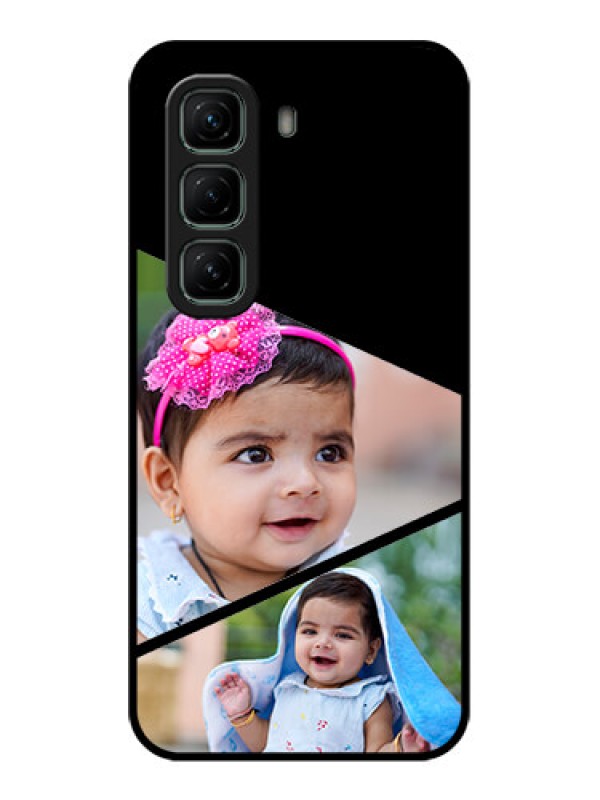 Custom Infinix Hot 50 5G Custom Glass Phone CaseSemi Cut Design