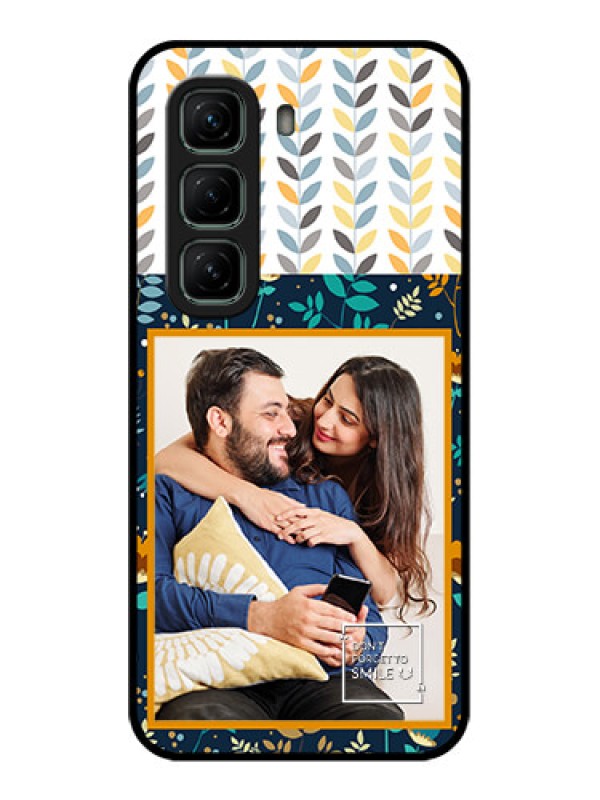 Custom Infinix Hot 50 5G Custom Glass Phone CasePattern Design