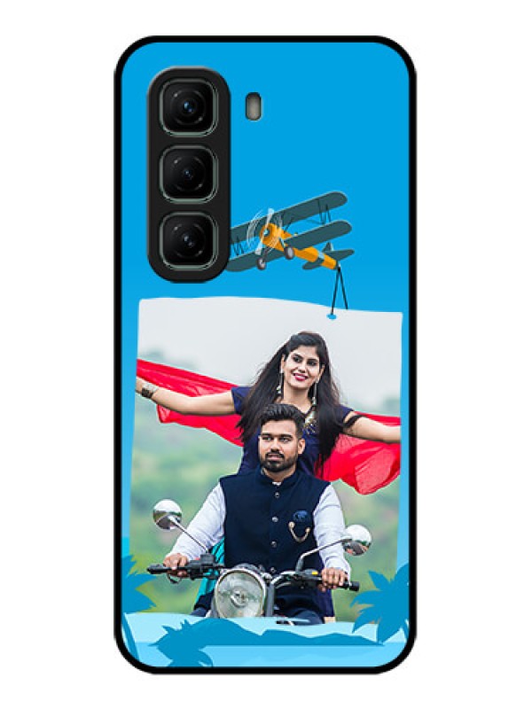 Custom Infinix Hot 50 5G Custom Glass Phone CaseTraveller Design
