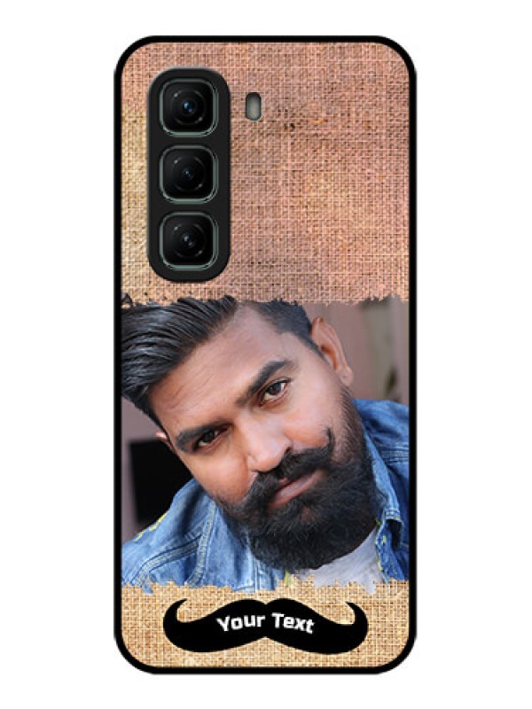 Custom Infinix Hot 50 5G Custom Glass Phone CaseWith Texture Design