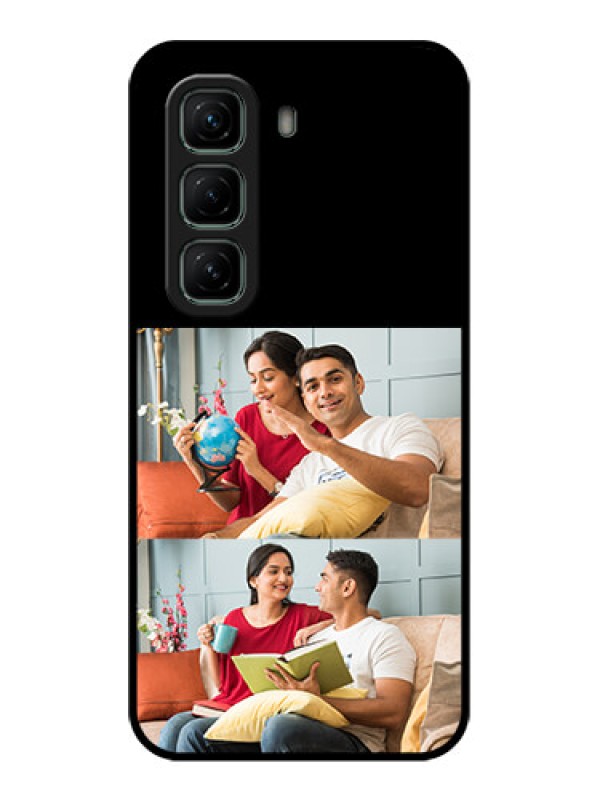 Custom Infinix Hot 50 5G Custom Glass Phone Case2 Images Design