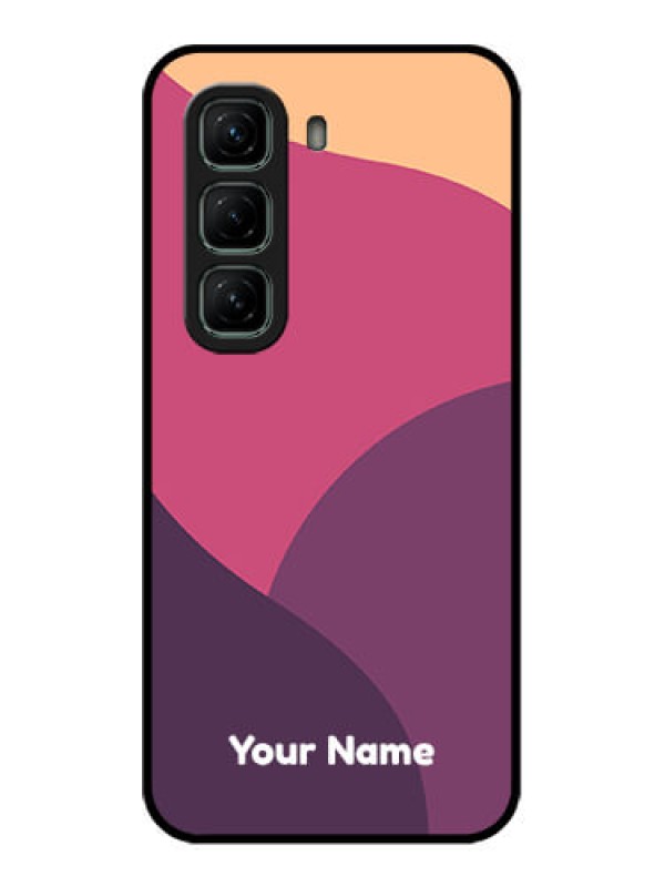 Custom Infinix Hot 50 5G Custom Glass Phone CaseMixed Multi - Colour Abstract Art Design