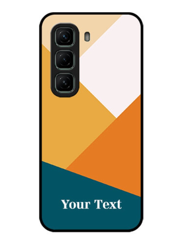 Custom Infinix Hot 50 5G Custom Glass Phone CaseStacked Multi - Colour Design