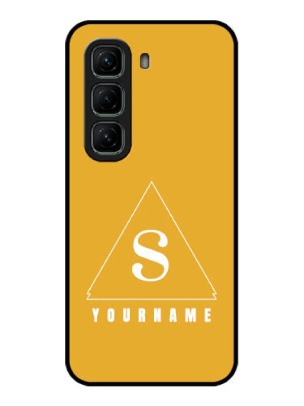 Custom Infinix Hot 50 5G Custom Glass Phone CaseSimple Triangle Design