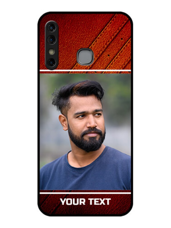 Custom Infinix Hot 8 Custom Glass Phone Case - Leather Phone Case Design