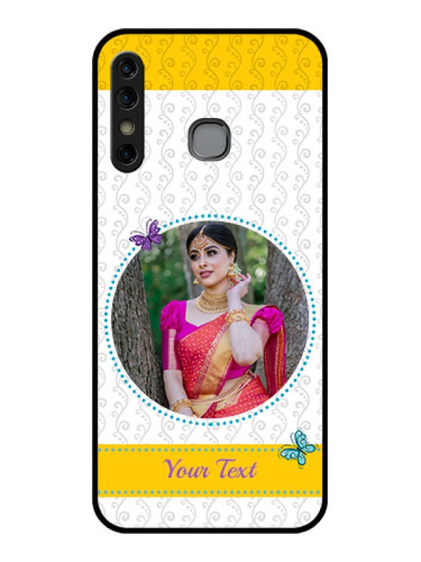 Custom Infinix Hot 8 Custom Glass Phone Case - Girls Premium Case Design