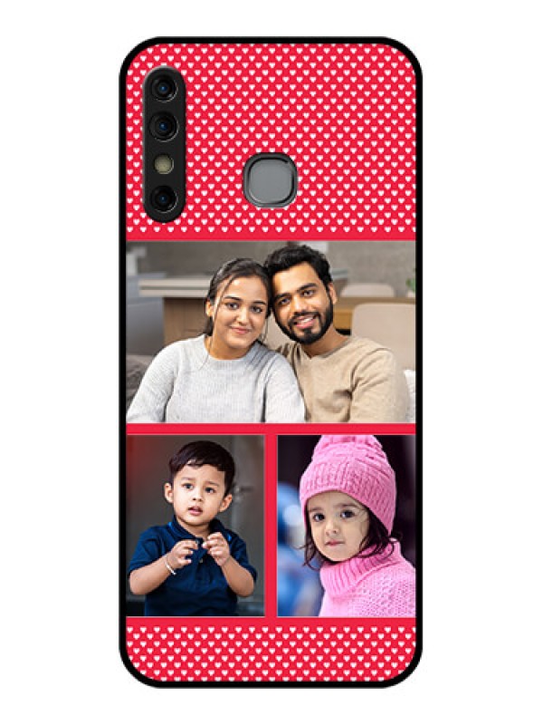 Custom Infinix Hot 8 Custom Glass Phone Case - Bulk Photo Upload Design